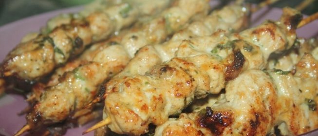 Тайские шашлычки из свинины на мангале