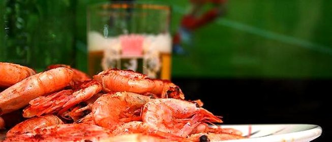 Жареные креветки