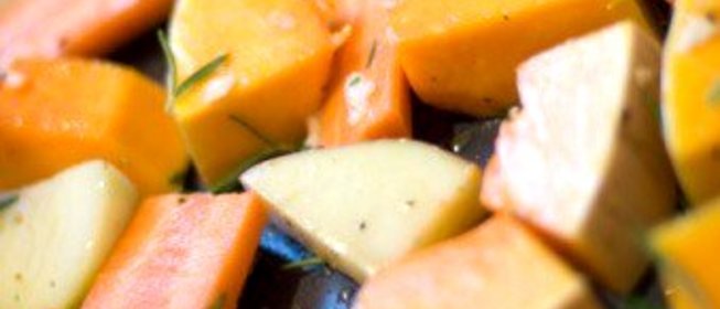 Зимние овощи, запеченные в духовке