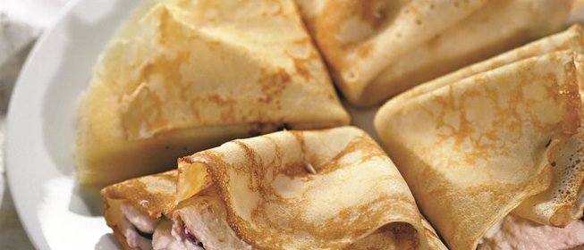 Блины с вишневым кремом