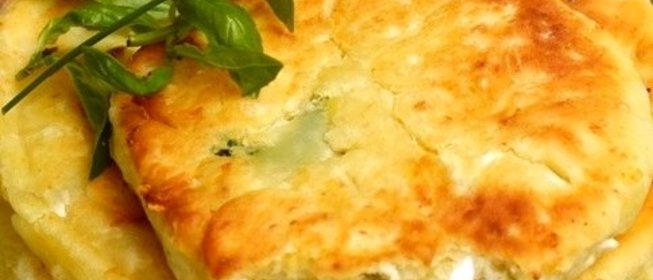 Сырные лепешки с ветчиной