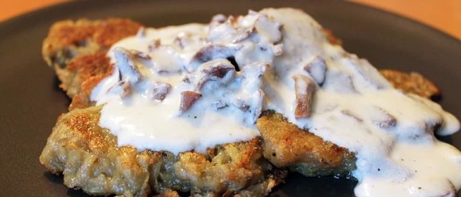 Драники с мачанкой