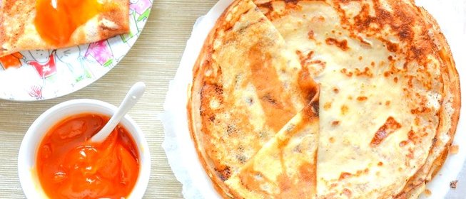 Тонкие блины на кефире