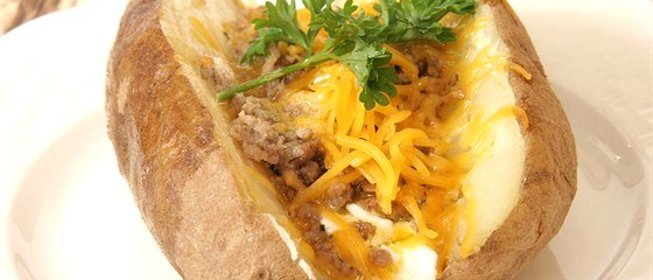 Картофель с мясным фаршем
