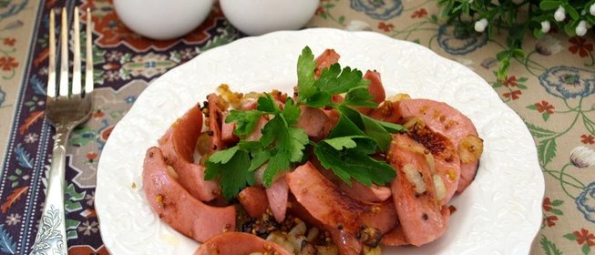 Жареные сосиски