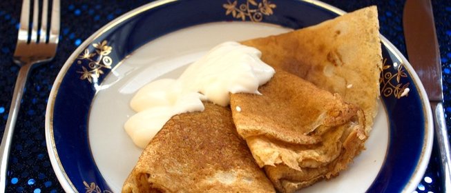 Диетические блины из овсяных хлопьев