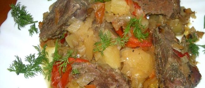 Рагу с говядиной и овощами