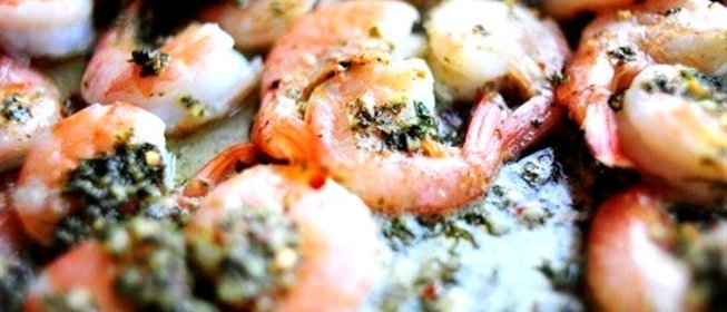 Лимонные креветки со специями