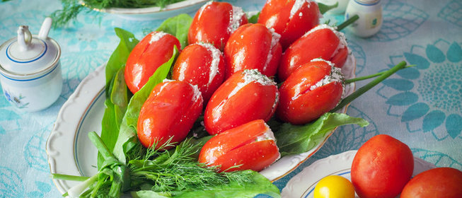 Закуска «Новогодние тюльпаны»