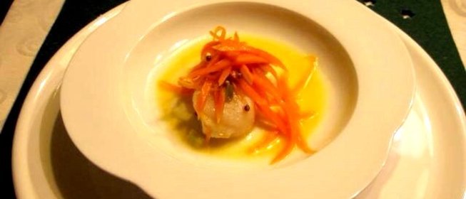 Морские гребешки в апельсиновом соусе