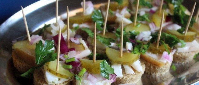 Канапе Под водочку