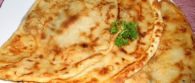 Блинные чебуреки с грибами