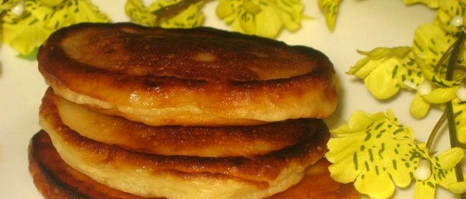 Пышные оладьи на кефире