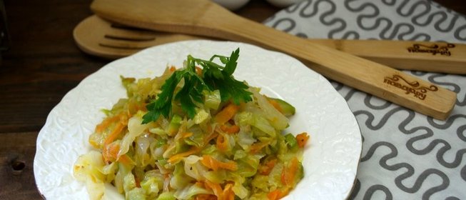 Рагу из кабачков и капусты