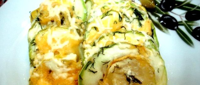 Картофель с кабачками запеченные в сливках