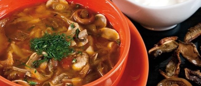 Солянка из квашеной капусты с грибами