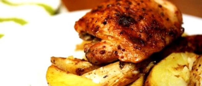 Картофель с курицей