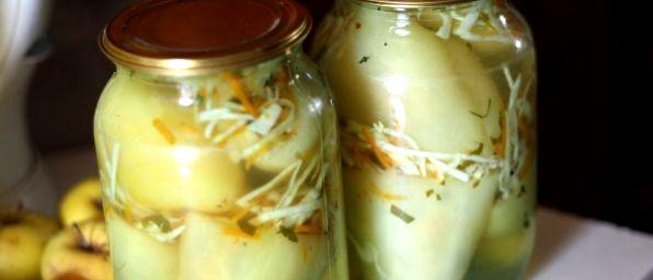 Перец, фаршированный капустой на зиму