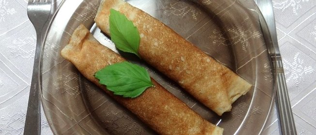 Блинчики с куриной грудкой