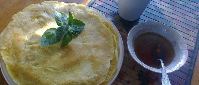 Блинчики к мятному чаю