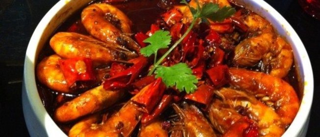 Креветки в остром соусе