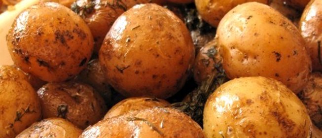 Картофель с шафраном