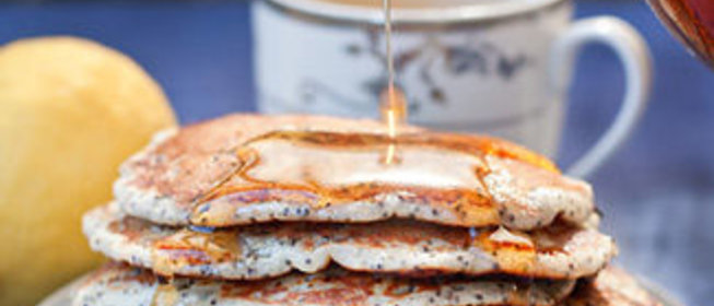 Лимонно-маковые оладьи