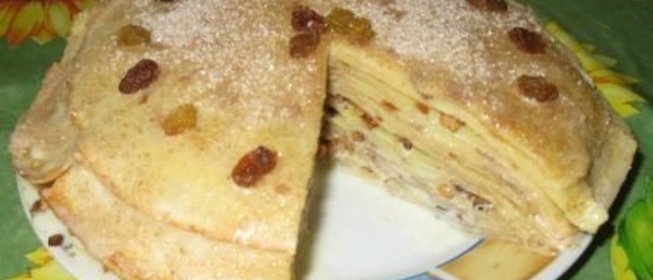 Торт блинный со сгущенкой