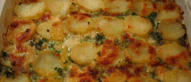 Картофель с плавленым сыром