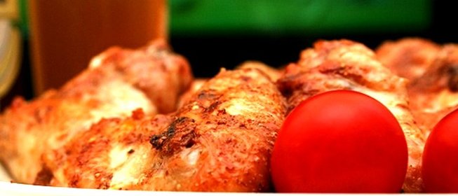 Крылышки в коптильне