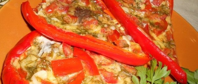 Перец фаршированный сыром в пароварке