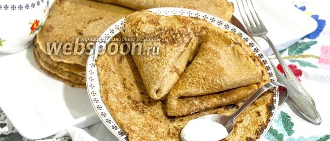 Блины с кориандром