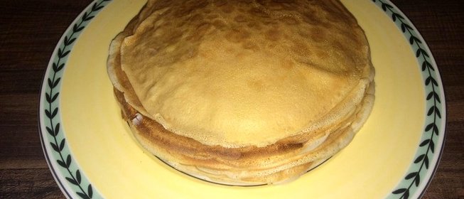 Заварные блинчики на молоке