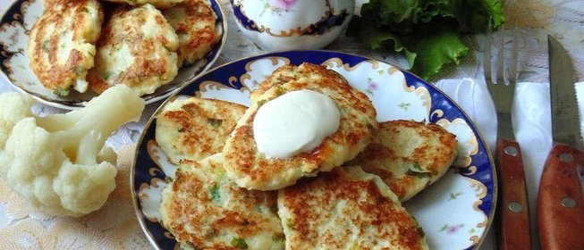 Оладьи из цветной капусты