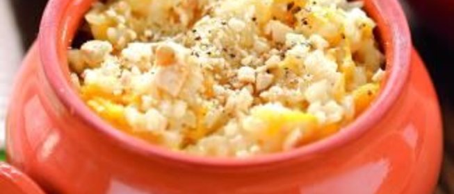 Рисовая каша с манго и миндалем