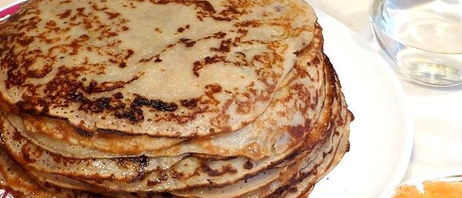 Постные блины из гречневой муки