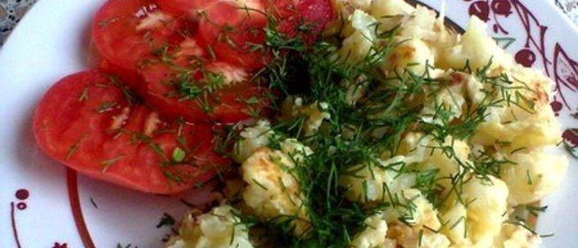 Жареная цветная капуста по домашнему