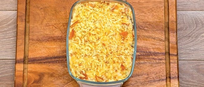 Мусака с говядиной и сулугуни