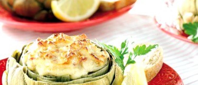 Артишоки с ветчиной под корочкой