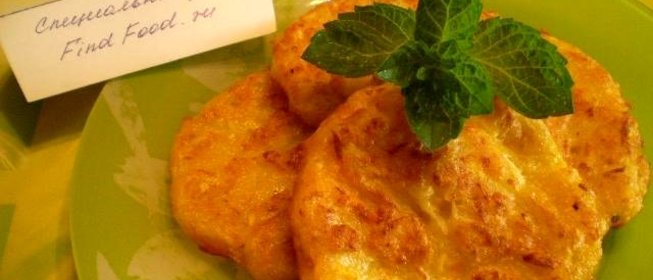 Кабачковые оладьи с чесноком