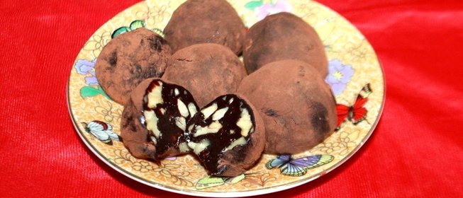 Шоколадные конфеты из сгущенного молока