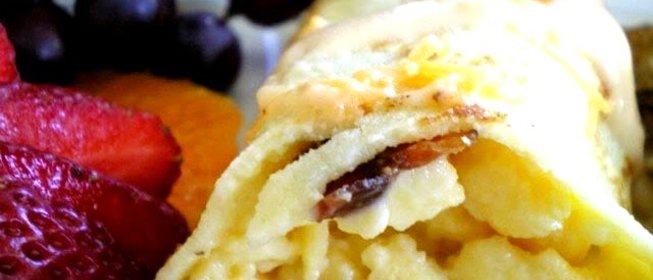 Блинчики с начинкой из яиц