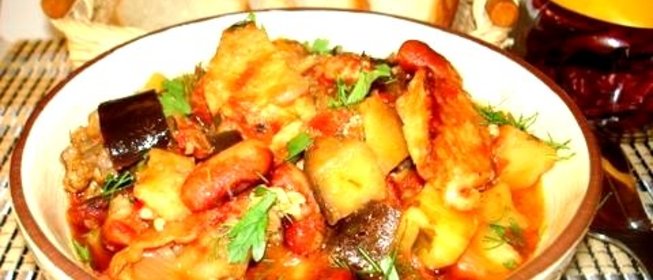 Рагу с фасолью