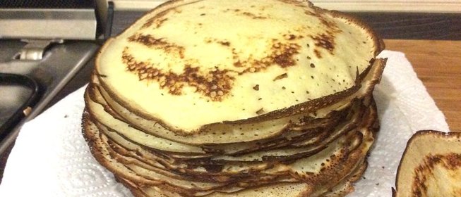 Быстрые тонкие блины