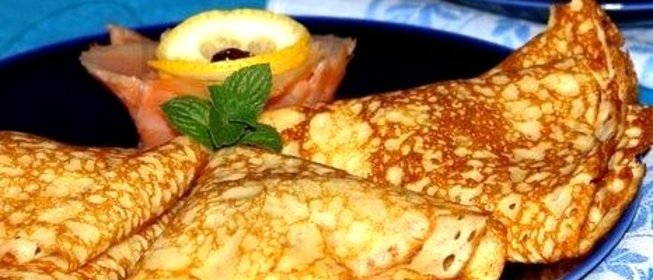 Тонкие ажурные блинчики с кипятком