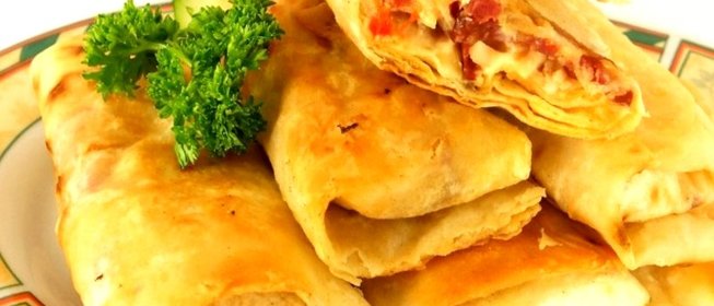 Лаваш обжаренный с начинкой