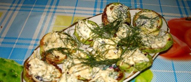 Закусочные кабачки с сыром