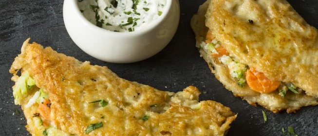 Драники с овощной начинкой