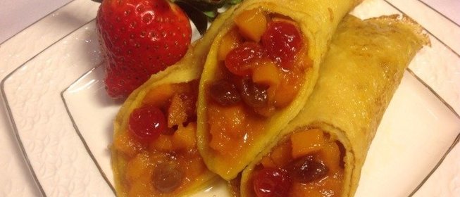 Пшенные блинчики с тыквой