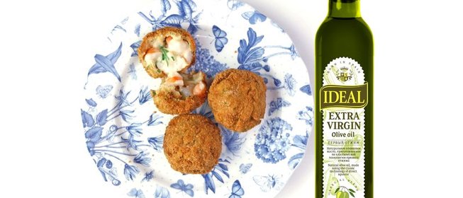 Крокеты из серых креветок